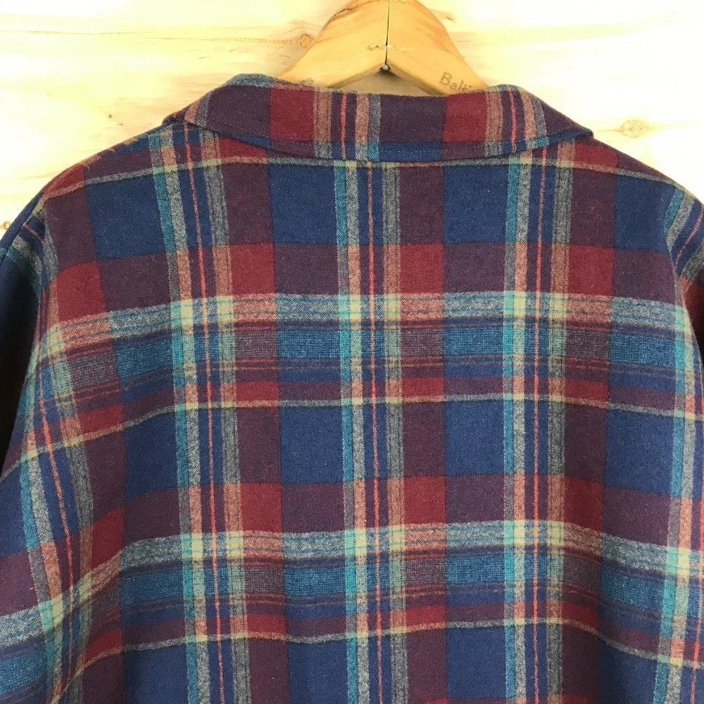VTG 60s Pendleton Jacket XL Men Wool Bomber Coat Ricky Plaid Tartan‎ Fisherman